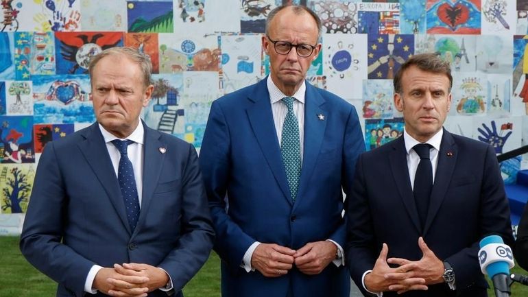 Macron, Merz et Tusk en Moldavie pour afficher leur soutien face à Moscou