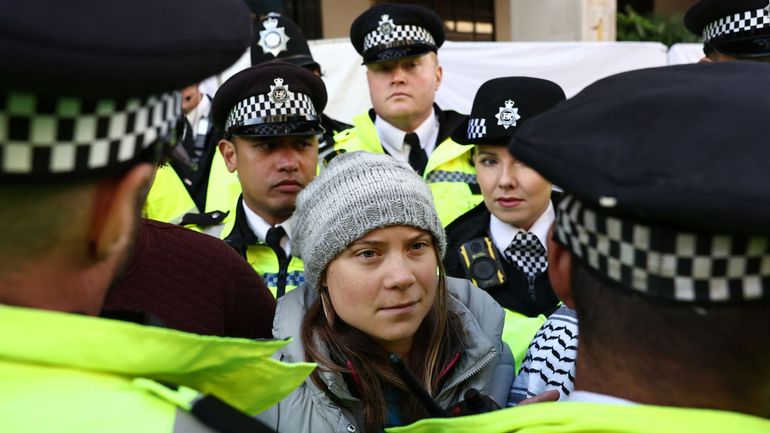 Royaume-Uni et climat : à Londres, Greta Thunberg arrêtée en marge d'une conférence énergétique