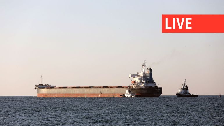 Direct - Guerre en Ukraine : quatre navires chargés de céréales ont quitté les ports ukrainiens