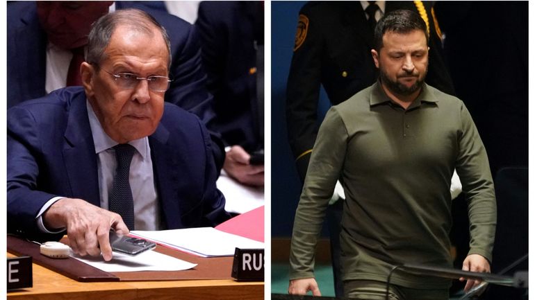 Guerre en Ukraine : passe d'armes Zelinsky-Lavrov au Conseil de sécurité de l'ONU sur le droit de veto russe