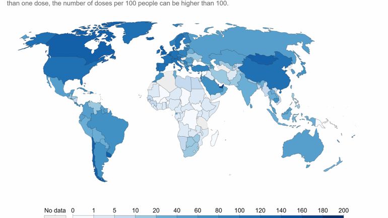 Coronavirus dans le monde : 4 milliards de doses ont été administrées, malgré d'importantes inégalités