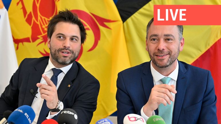 Accord de gouvernement MR/Engagés pour la Wallonie et la Fédération Wallonie-Bruxelles : suivez la conférence de presse en direct