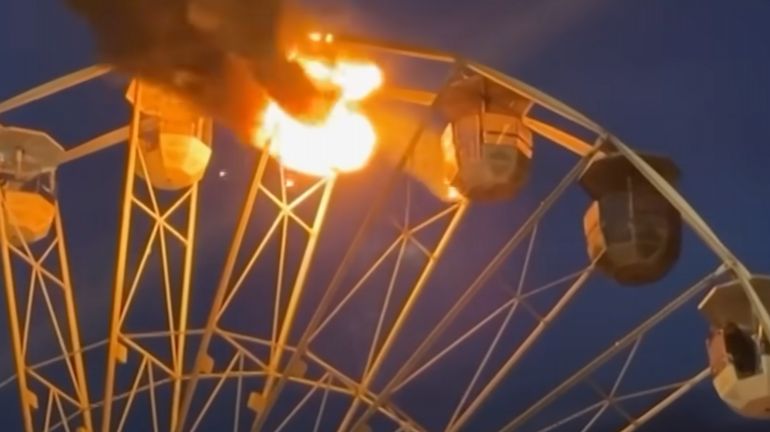 Incendie d'une grande roue près de Leipzig : 16 personnes hospitalisées