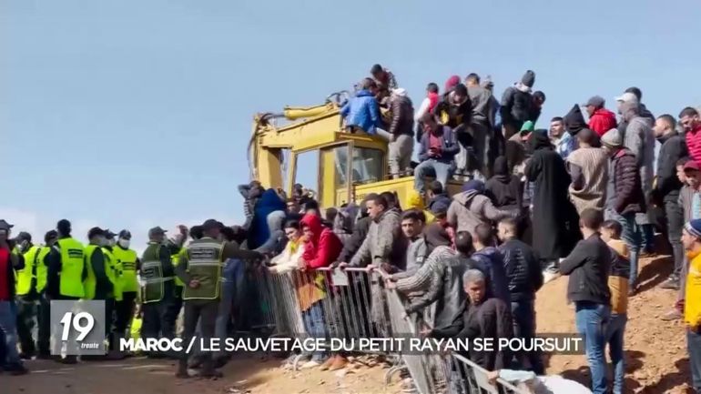 Au Maroc, seulement quatre-vingts centimètres séparent encore les secouristes du petit Rayan