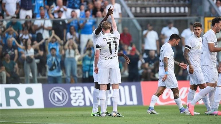 Kevin De Bruyne triplement décisif avec Naples, avec la complicité de Romelu Lukaku