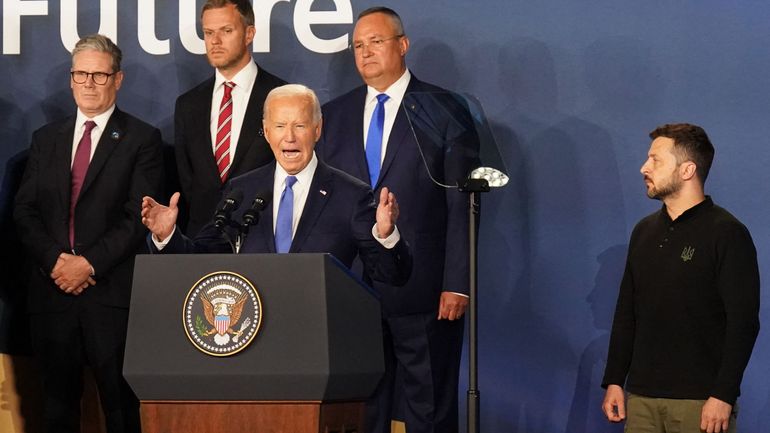 Les nouvelles gaffes de Biden au sommet de l'Otan : le président américain appelle Zelensky& Poutine, et Kamala Harris ... Trump