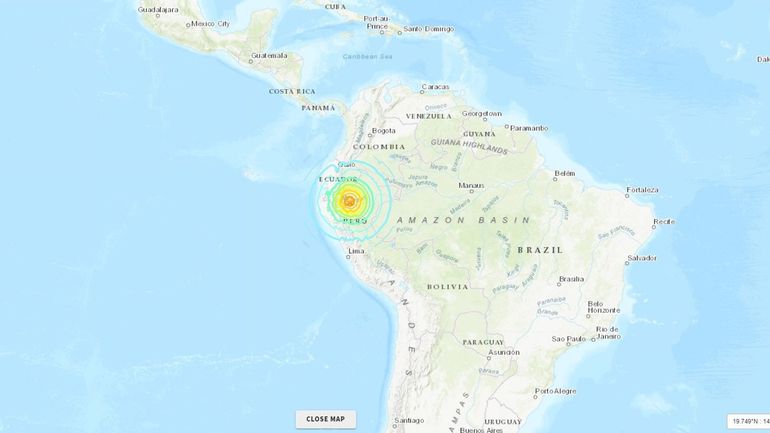 Séisme de magnitude 7,5 dans le Nord du Pérou