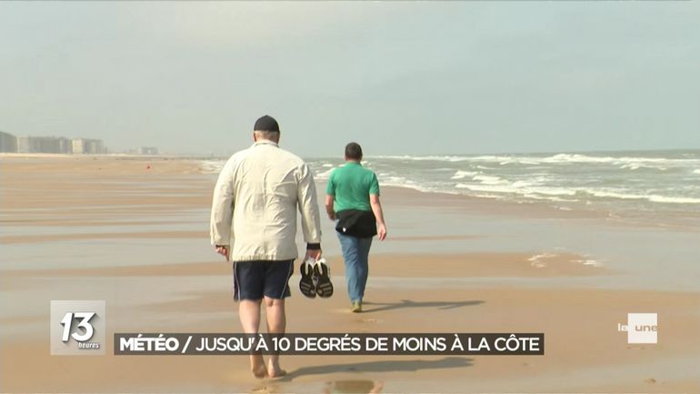 Météo : Jusqu à 10 degrés de moins à la côte belge
