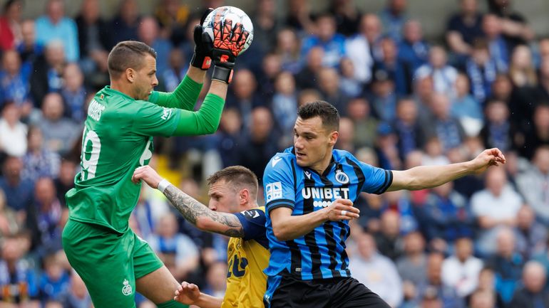 Anthony Moris après la victoire de l'Union Saint-Gilloise contre Bruges : "Le titre se jouera lors du tout dernier match"