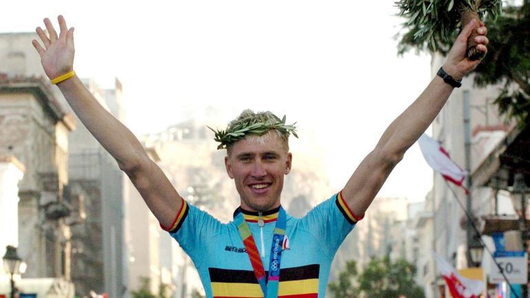 Axel Merckx a gagné la médaille de bronze aux Jeux Olympiques d'Athènes en 2004 : 