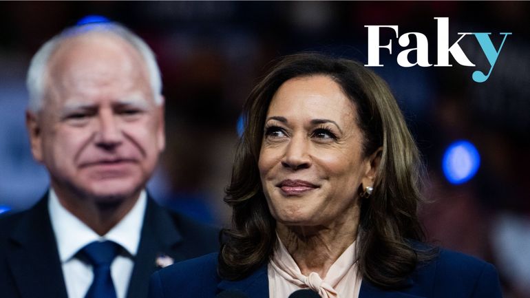 Le vrai du faux de la première interview officielle de Kamala Harris et de son colistier en campagne pour la Maison Blanche