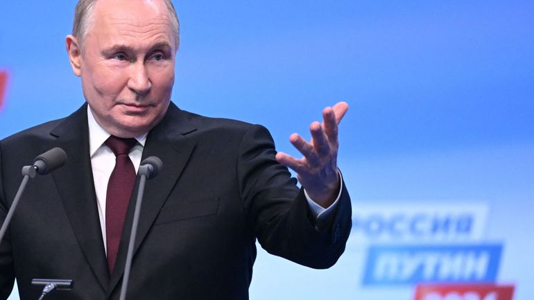 Présidentielle en Russie : pour Poutine, les résultats de l'élection montrent la 