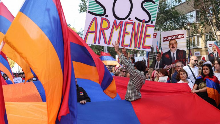 Des milliers d'Arméniens à Bruxelles pour dénoncer la 