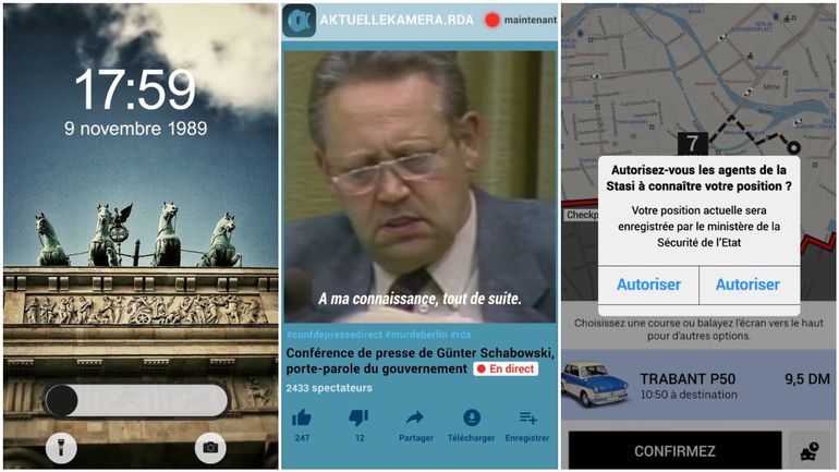 Et si les smartphones avaient existé le jour de la Chute du Mur de Berlin ? On a imaginé 1989 vu par les réseaux sociaux