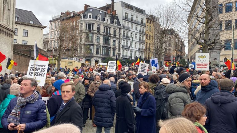 Marche contre l'antisémitisme, ce dimanche après-midi à Bruxelles