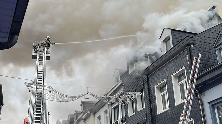 Important incendie à Malmedy : le feu est maîtrisé