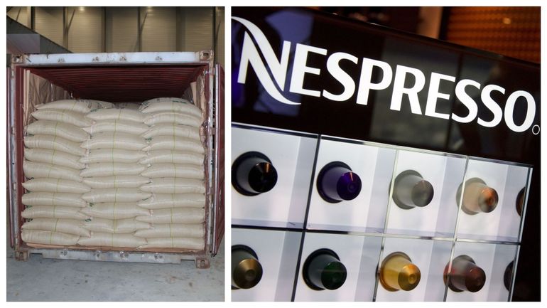 500 kg de cocaïne chez Nespresso : la drogue a transité par le port d'Anvers avant d'arriver chez le géant du café en Suisse