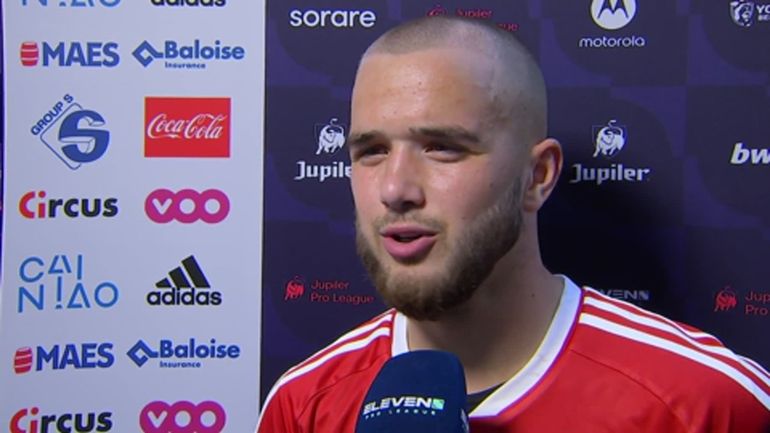 Nicolas Raskin très heureux de la première victoire de la saison du Standard : 