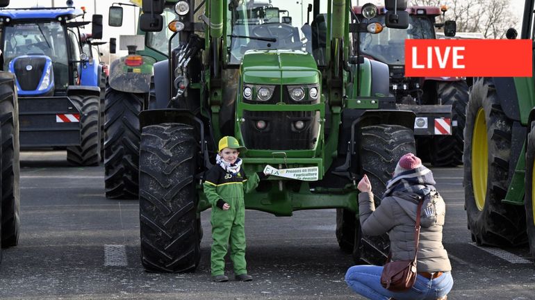 Direct - Mobilisation des agriculteurs ce 30 janvier : gros soucis de circulation sur les autoroutes wallonnes, les tracteurs en route vers Namur