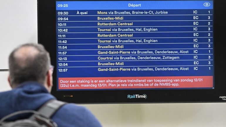 Grève à la SNCB du 23 au 30 mars : la circulation des trains sera perturbée, voici ce qui est attendu sur le rail