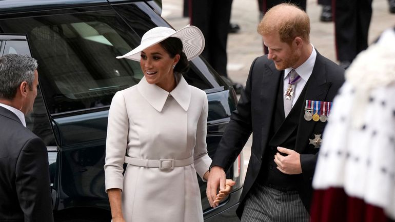 Londres : Harry et Meghan présents à la messe du jubilé, sans Elizabeth II