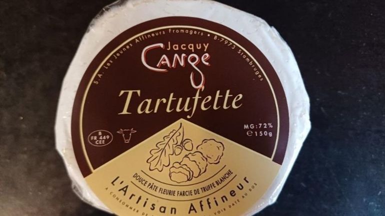 Rappel du fromage Tartufette de la marque Jacquy Cange pour présence d'allergène au noix