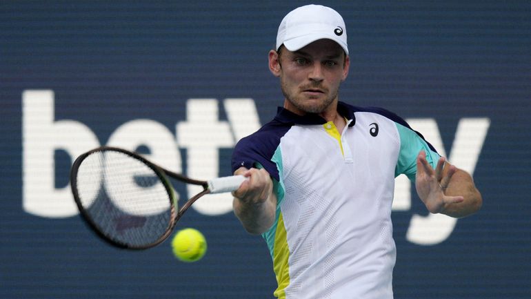David Goffin remporte son 1er tour au tournoi de Miami : "Mon meilleur match depuis un moment"