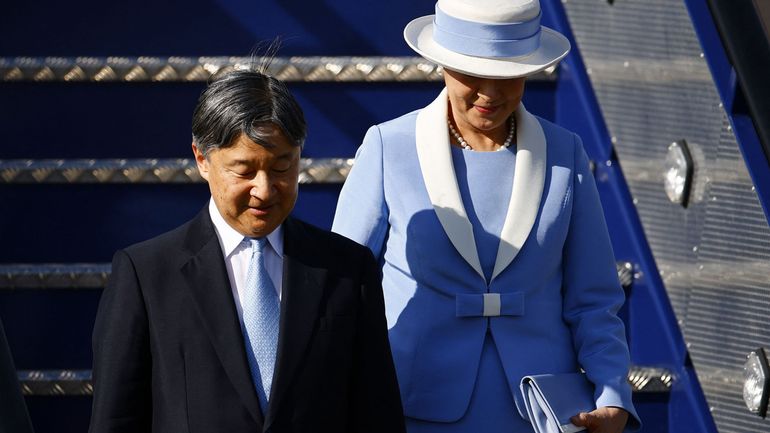 Royaume-Uni : Naruhito, l'empereur du Japon, arrive à Londres pour une visite d'Etat de trois jours