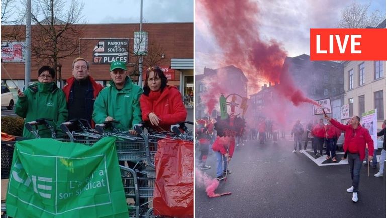 Grève générale ce 9 novembre : piquets, actions multiples, transports publics fortement perturbés...