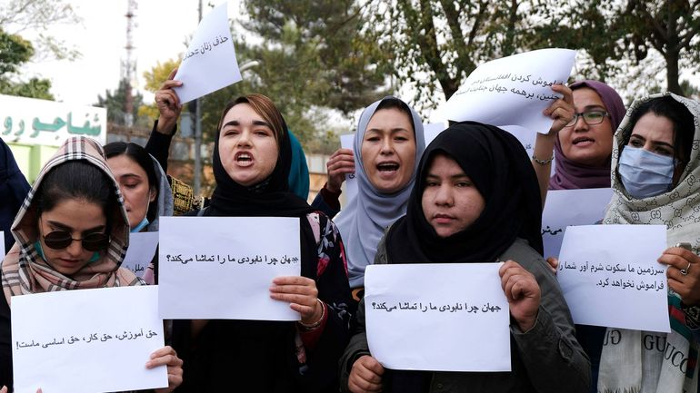 Afghanistan : manifestation de femmes à Kaboul pour dénoncer le 