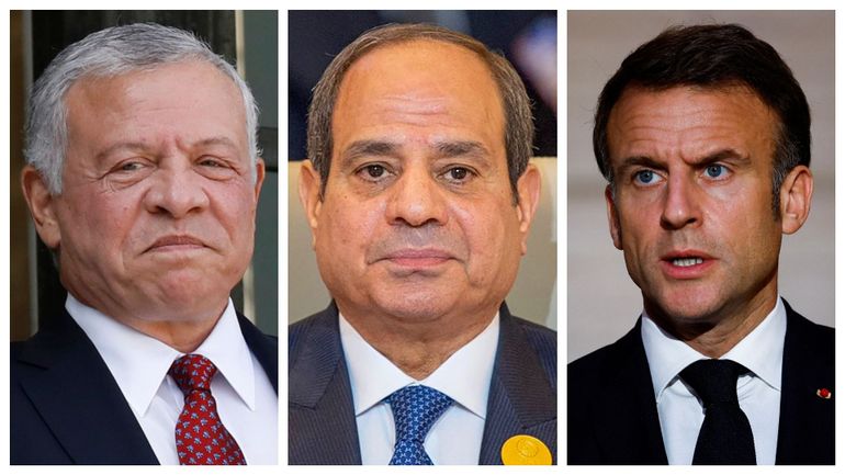 Guerre Israël - Gaza : Abdallah II, Al-Sissi et Macron demandent un cessez-le-feu 