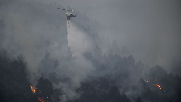 Grèce : les pompiers luttent contre le feu géant de Corinthe pour le 4e jour consécutif