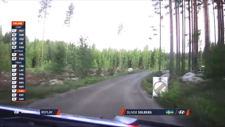 WRC Finlande : Gros crash... dès le premier virage pour Oliver Solberg