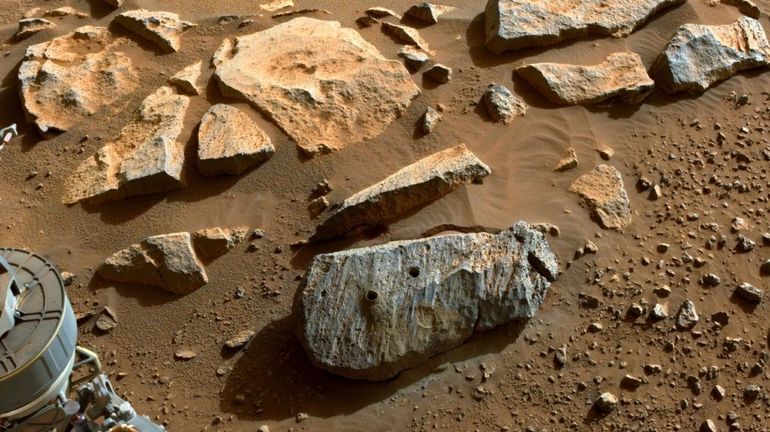 Les échantillons de roche prélevés par Perseverance sur Mars probablement volcaniques selon la NASA