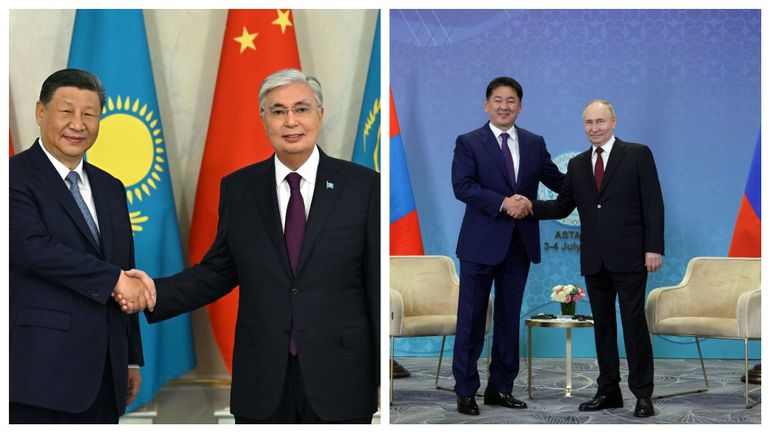 Les présidents russe et chinois au Kazakhstan pour un sommet régional