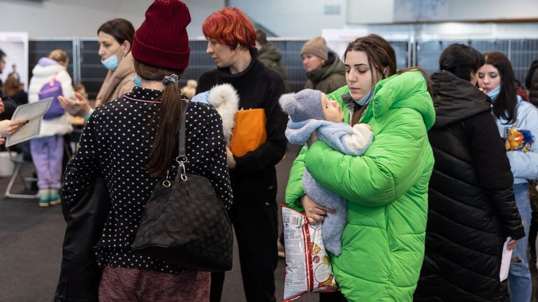 Personnes fuyant l'Ukraine : 500 enregistrements en moyenne chaque jour au Heysel à Bruxelles