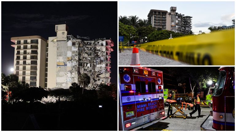 Etats-Unis : un immeuble de 12 étages s'est effondré près de Miami Beach, au moins un mort