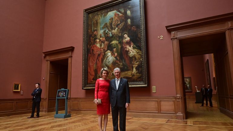 Le couple royal visite le Musée royal des Beaux-Arts d'Anvers, récemment rénové