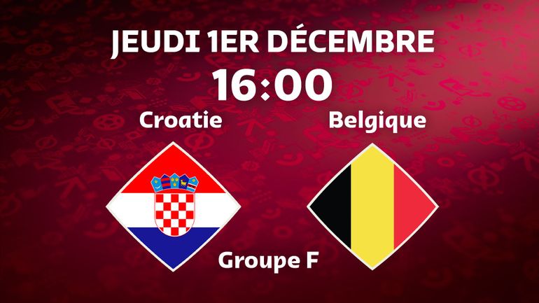 Coupe du monde 2022 : suivez Croatie – Belgique direct vidéo (16 heures)