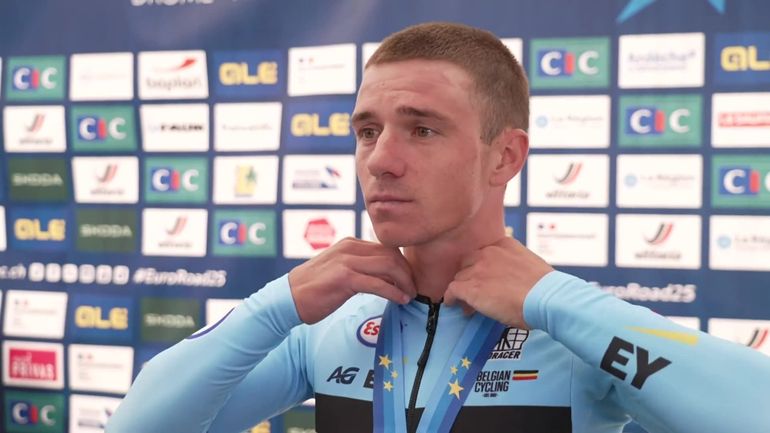 Euro de cyclisme – Remco Evenepoel déçu mais fier : "L’attaque de Pogacar était trop longue"