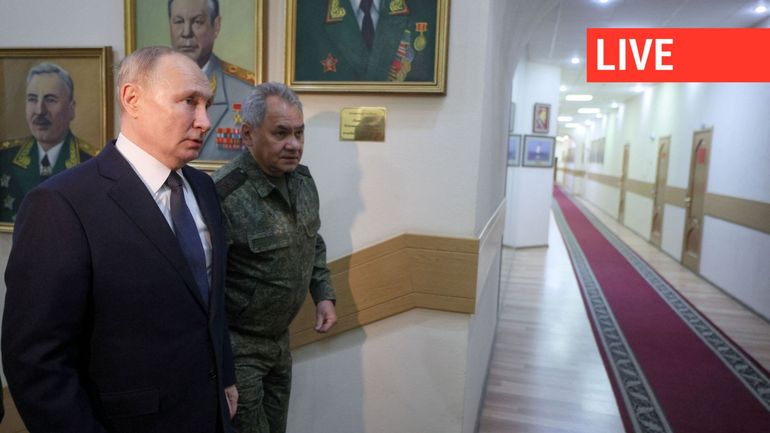 Direct - Guerre en Ukraine : visite surprise de Poutine au QG militaire de l'opération en Ukraine, selon le Kremlin