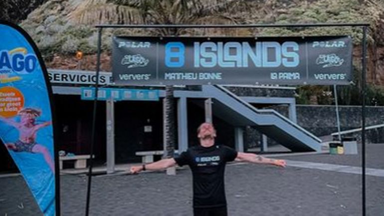 8 triathlons en 8 jours sur 8 îles des Canaries : l’éprouvant road trip du Belge Matthieu Bonne