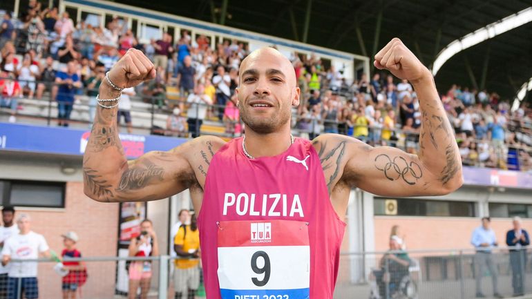 Le Champion Olympique Marcell Jacobs Sacré Champion D’Italie En 10.12 ...