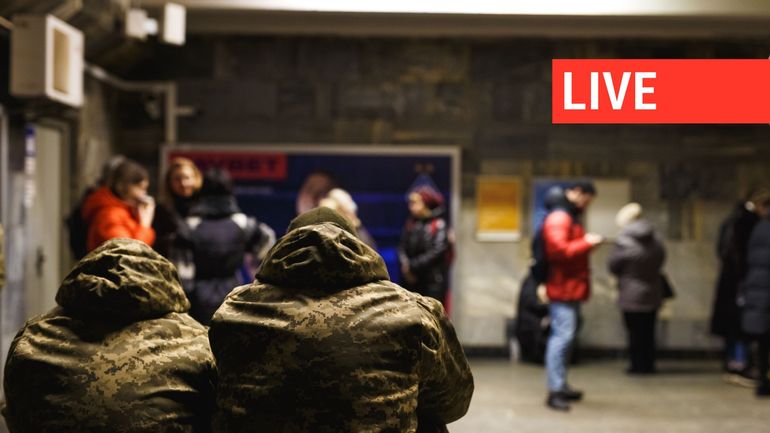 Direct - Guerre en Ukraine : le métro de Kiev à l'arrêt suite aux frappes, les habitants se réfugient dans les stations