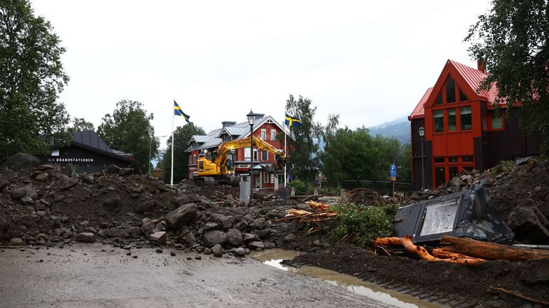 La tempête Hans balaie la Scandinavie : glissements de terrains et inondations suite à de fortes pluies