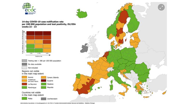 France, Italie, Espagne, Grèce: de nouvelles zones en orange ou vert, ce qui a changé pour vos voyages depuis ce lundi