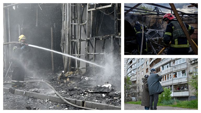 Guerre en Ukraine : zoom sur l'épuisant travail des pompiers, dans une Kharkiv pilonnée