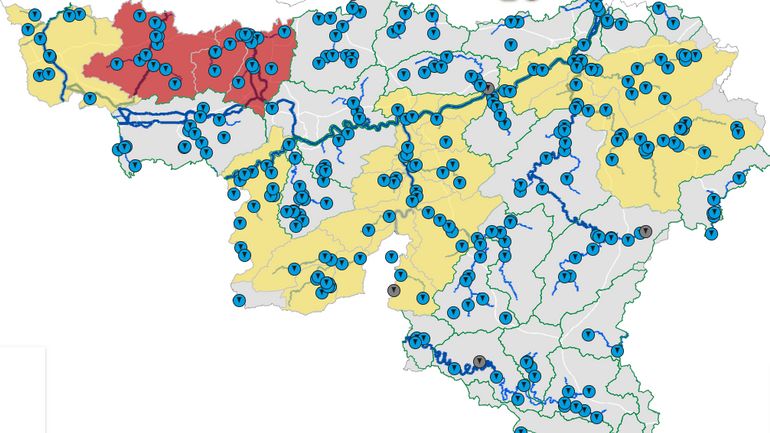 Intempéries en Belgique : plusieurs cours d'eau en alerte de crue en raison des précipitations