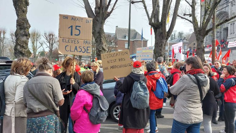 Mons : les enseignants dans la rue ce mardi pour faire entendre leurs revendications