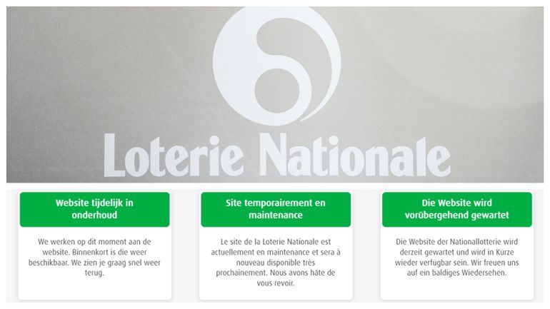 Que se passe-t-il à La Loterie nationale ? Le site et l'app toujours indisponibles sans explication